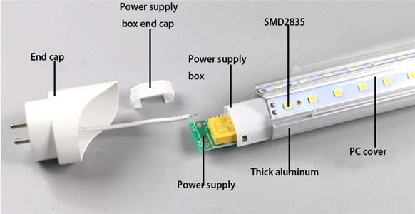 V-Type T8 LED tube light